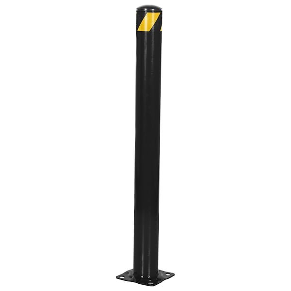Vestil BOL-42-4.5-BK STEEL PIPE SAFETY BOLLARD 42"X4.5" BLACK