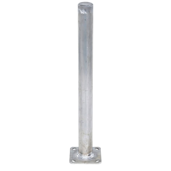 Vestil BOL-A-42-3.5 Aluminum Bollard, 42 Tall, 3 1/2''Diameter Silver