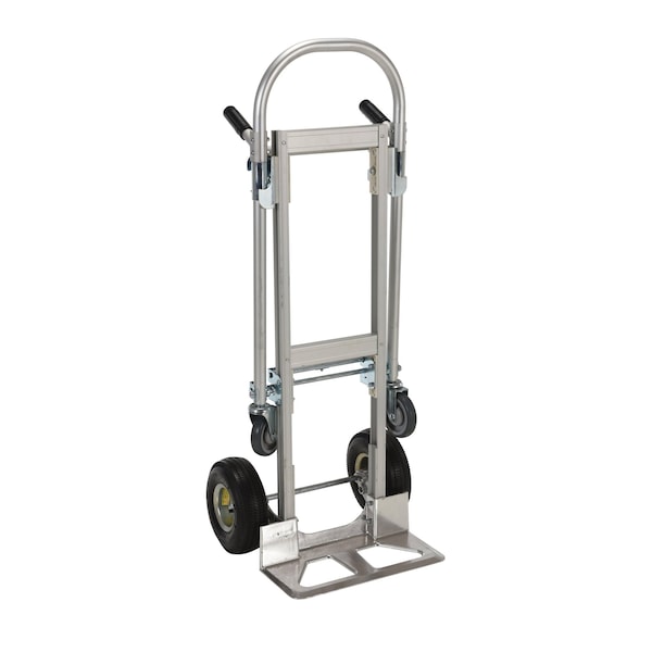 Vestil CAHT-500 Silver Aluminum Convertible Hand Truck 500 lb/Platform 650 lb Capacity