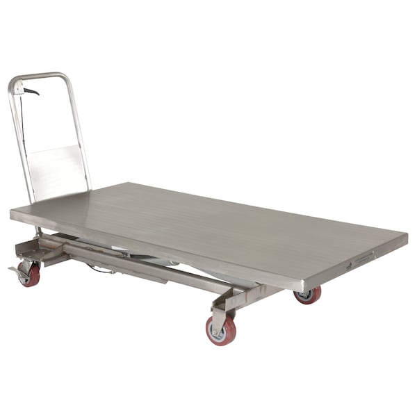 Vestil CART-1000-LD-PSS Partially SS Elevating Cart, 1K, 31.5 x 63