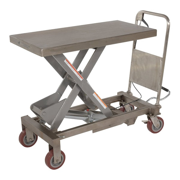 Vestil CART-1750-PSS Single Scissor Cart, 1750 lb. Cap, 20"W, 39-1/2"L