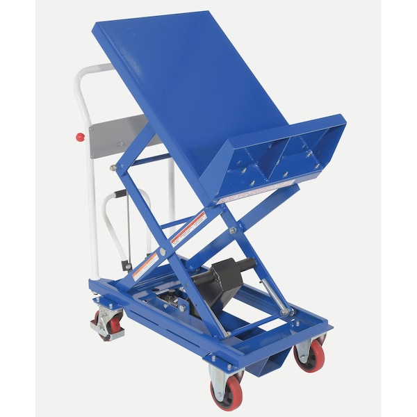 Vestil CART-400-LT Blue Lift & Tile Cart With Sequence Select 400 lb 30 x 19.5