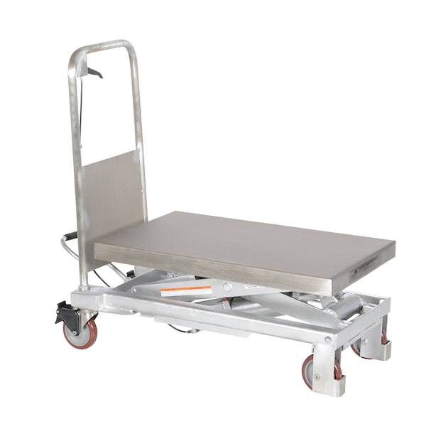 Vestil CART-750-PSS Partial SS Elevating Cart, 750 lb, 32.5x20