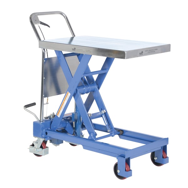 Vestil CART-750-TS Single Hydraulic Cart, 750 lb., 32 x 19.75