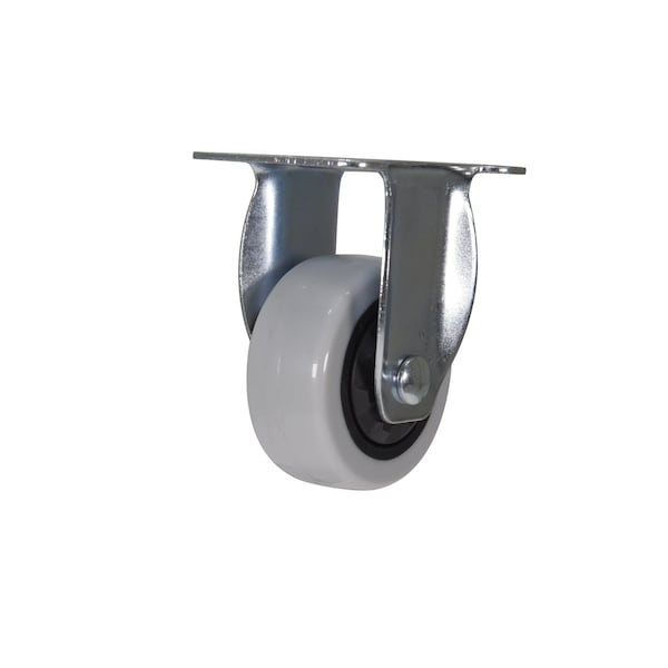 Vestil CST-B28-3X1PP-R Light Gray Rigid Polypropylene Caster 3 x 1 1/4