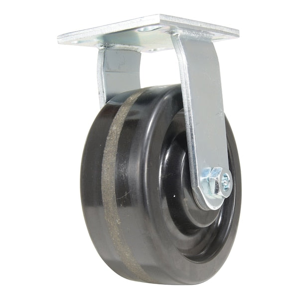 Vestil CST-VE-8X3PH-R Phenolic Rigid Caster 8 In. Diameter x 3 In. Width 2500 Lb. Capacity Black