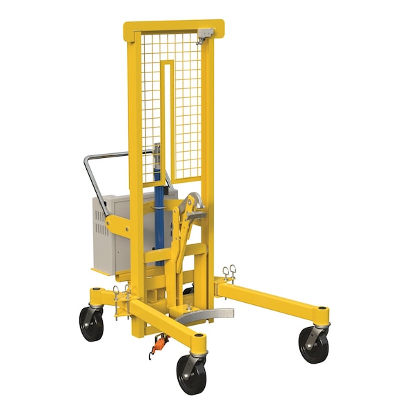Vestil DCR-880-H-HP-DC DC Portable Drum Transporter, 880 lb.