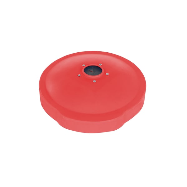 Vestil DC-P-55-CANF-UF-RD DRUM RECYC LID 55 GAL(CLOSED/OPEN) RED
