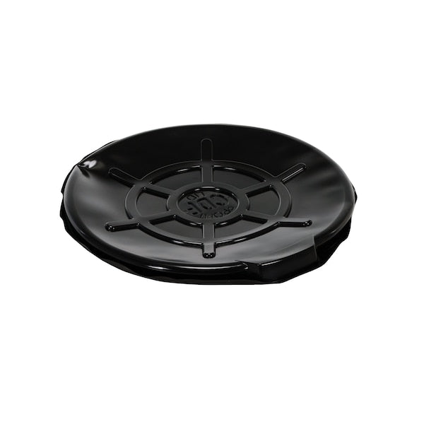 Vestil DC-TPO-B Blk Plstc Drum Cover Open Head 55Gal, PK5