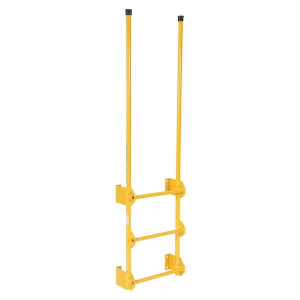 Vestil DKL-3 77-1/2" Overall H, Dock Ladder, Walk-Through Style, 3 Step, Steel, 3 Steps, 300 lb. Load Capacity