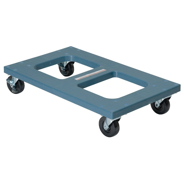Vestil DOL-1830-F Blue Polyethylene Dolly Flush Top 1000 lb Capacity 18 x 30