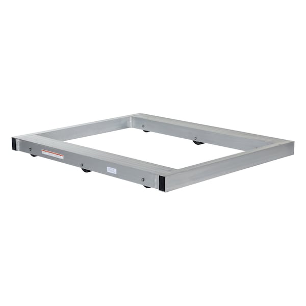 Vestil DOL-4048-6T Silver Aluminum Pallet Dolly With Tilt 4000lb Capacity 40 x 48
