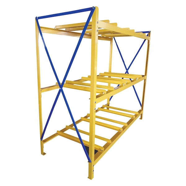 Vestil DRK-3-3 Drum Storage Rack, 3 Wide, 3 High
