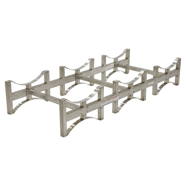 Vestil DRUM-RACK-3-SS Stackable Drum Rack, SS, 3 Drum-55