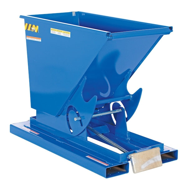 Vestil D-33-LD Light Duty Self-Dump Hopper .33 Cubic Yard 2000 lb Blue