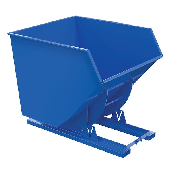 Vestil D-350-HD-NB No Bump HD Hopper 3.5CbYd Blue