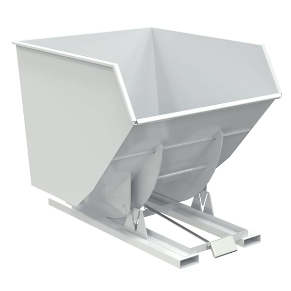 Vestil D-350-HD-WHT SELF-DUMP HOPPER HD 3.5 CU YD 6K WHITE