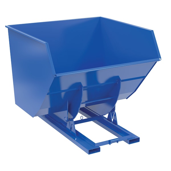 Vestil D-400-HD-NB No Bump HD Hopper 4CbYd Blue