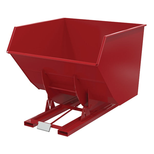 Vestil D-400-HD-SR SELF-DUMP HOPPER HD 4 CU YD 6K RED