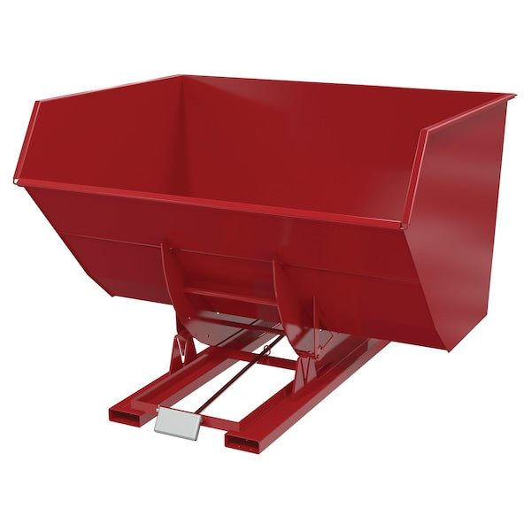 Vestil D-500-HD-SR SELF-DUMP HOPPER HD 5 CU YD 6K RED