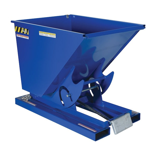 Vestil D-50-LD Light Duty Self-Dump Hopper .50 Cubic Yard 2000 lb Blue