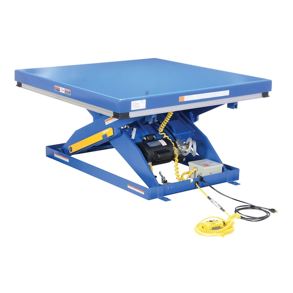 Vestil EHLT-4848-4-43-QS 48" x 48" Electric Hydraulic Lift Table, Load Cap. 4000 lb.