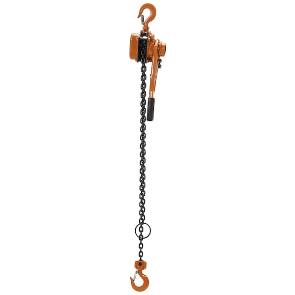 Vestil ELH-20-5 Economy Lever Hoist, 2K, 5 ft., 2000 lbs Load Capacity, 5 ft Hoist Lift, Hook