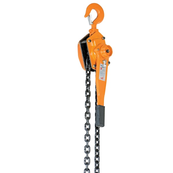 Vestil ELH-60-20 Economy Lever Hoist, 6000 Load Capacity, 19 in Hook Opening