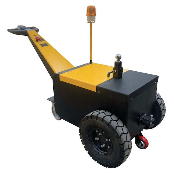 Vestil E-TUG-HD-100 Steel Heavy Duty Electric Powered Tugger 10,000 Lb. Pulling Capacity Yellow