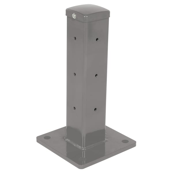 Vestil GR-F2R-BO-TP18-GYSG Rigid Tube Post 18In Bolt-On Style Gray Semi Gloss
