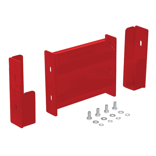 Vestil GR-F2R-DI-1-RD Drop-In Style Guard Rail 1 Ft Red