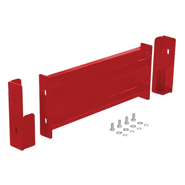 Vestil GR-F2R-DI-2-RD Drop-In Style Guard Rail 2 Ft Red