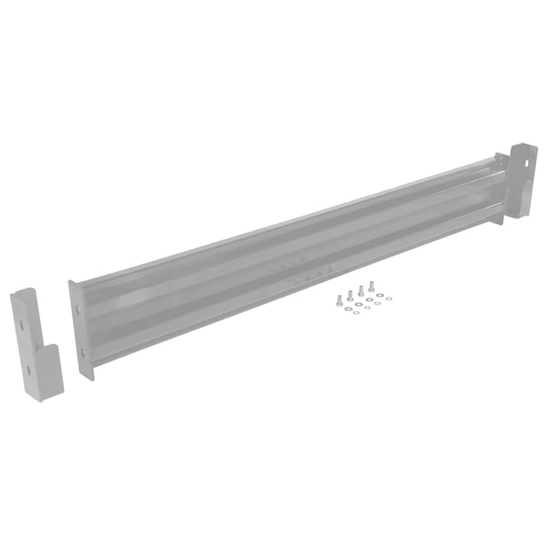 Vestil GR-F2R-DI-6-SL Drop-In Style Guard Rail 6 Ft Silver