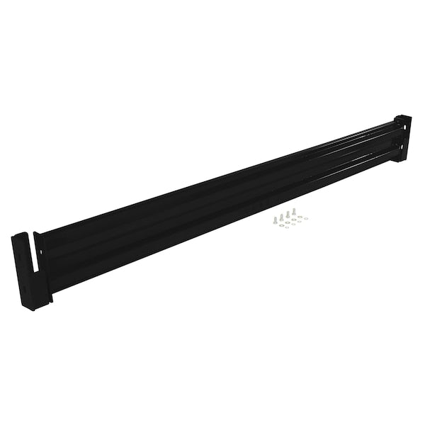 Vestil GR-F2R-DI-8-BK Drop-In Style Guard Rail 8 Ft Black