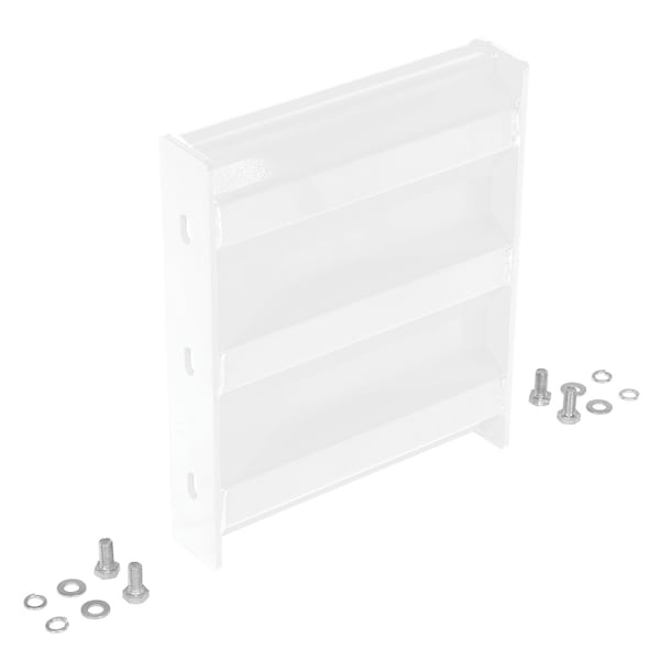 Vestil GR-F3R-BO-1-WT Bolt-On Style Guard Rail 1 Ft White