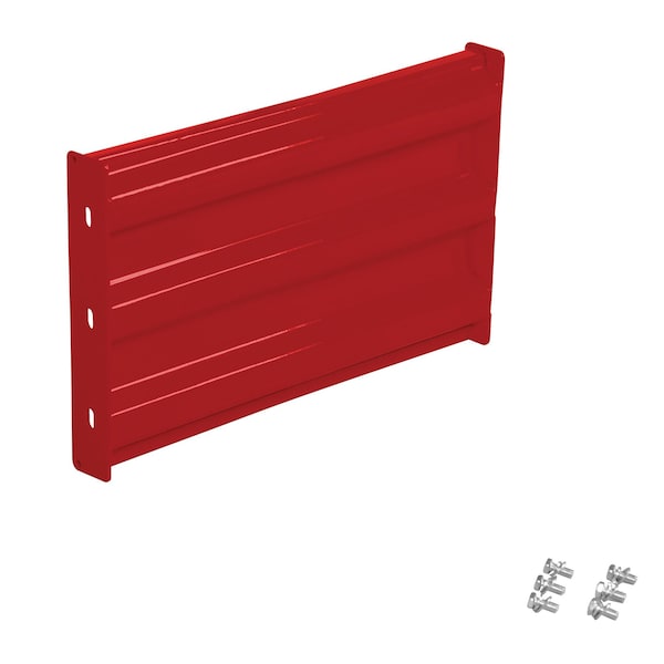 Vestil GR-F3R-BO-2-RD Bolt-On Style Guard Rail 2 Ft Red
