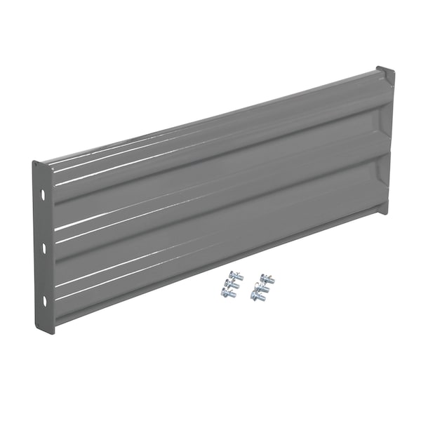 Vestil GR-F3R-BO-3-GYSG Bolt-On Style Guard Rail 3 Ft Gray Semi Gloss