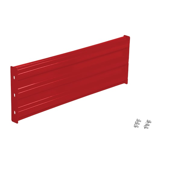 Vestil GR-F3R-BO-4-RD Bolt-On Style Guard Rail 4 Ft Red