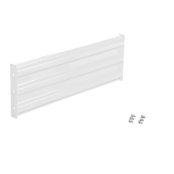 Vestil GR-F3R-BO-4-WT Bolt-On Style Guard Rail 4 Ft White