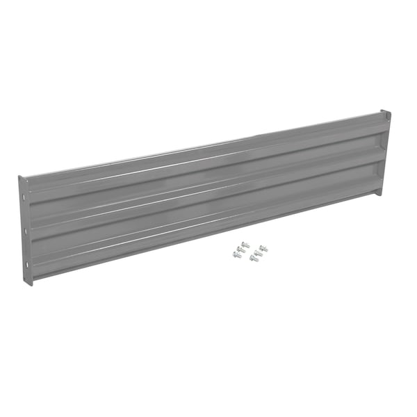 Vestil GR-F3R-BO-6-GYSG Bolt-On Style Guard Rail 6 Ft Gray Semi Gloss