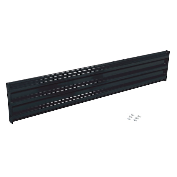 Vestil GR-F3R-BO-7-BK Bolt-On Style Guard Rail 7 Ft Black