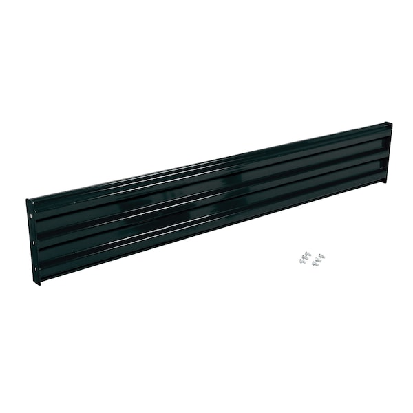 Vestil GR-F3R-BO-8-BK Bolt-On Style Guard Rail 8 Ft Black