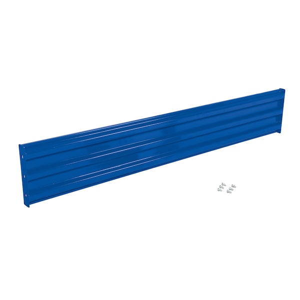 Vestil GR-F3R-BO-8-BU Bolt-On Style Guard Rail 8 Ft Blue