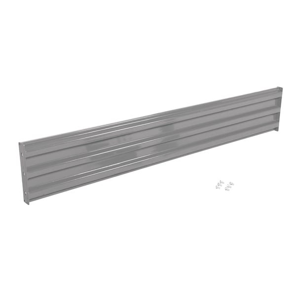Vestil GR-F3R-BO-9-GYSG Bolt-On Style Guard Rail 9 Ft Gray Semi Gloss