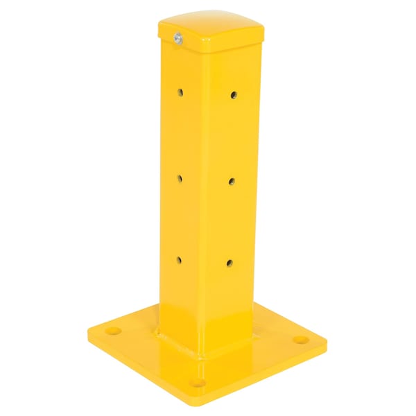 Vestil GR-F3R-BO-TP18-YL Rigid Tube Post 18.875 In Bolt-On Style-Yellow