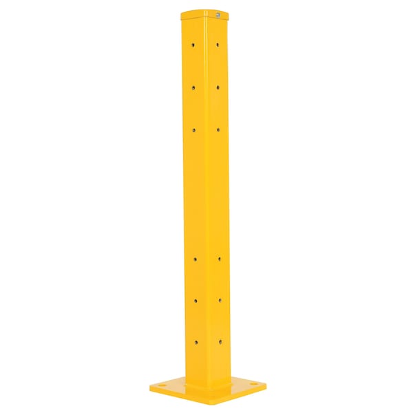 Vestil GR-F3R-BO-TP42-YL Rigid Tube Post 43.125 In Bolt-On Style-Yellow