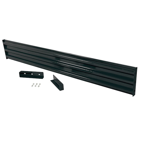 Vestil GR-F3R-DI-10-BK Drop-In Style Guard Rail 10 Ft Black