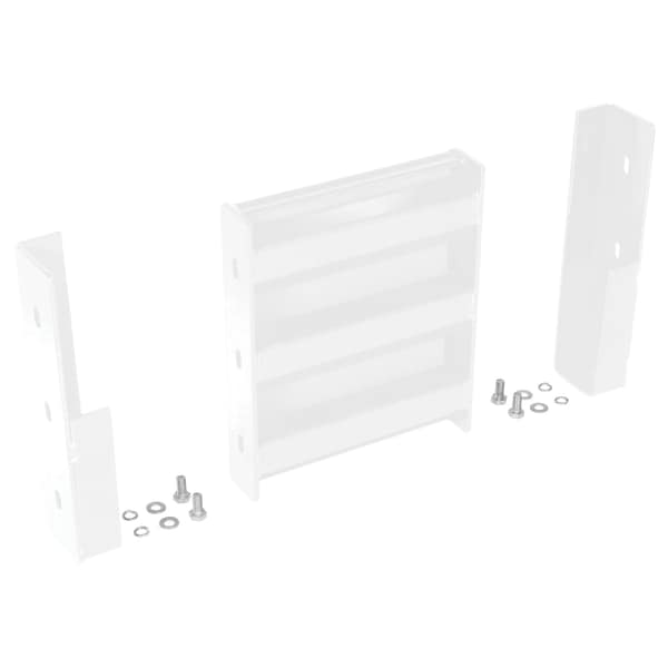 Vestil GR-F3R-DI-1-WT Drop-In Style Guard Rail 1 Ft White