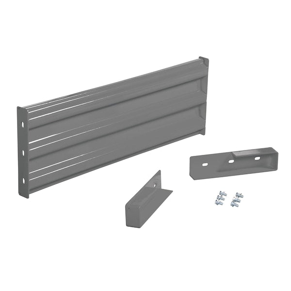 Vestil GR-F3R-DI-3-GYSG Drop-In Style Guard Rail 3 Ft Gray Semi Gloss