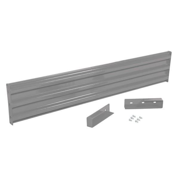 Vestil GR-F3R-DI-7-GYSG Drop-In Style Guard Rail 7 Ft Gray Semi Gloss